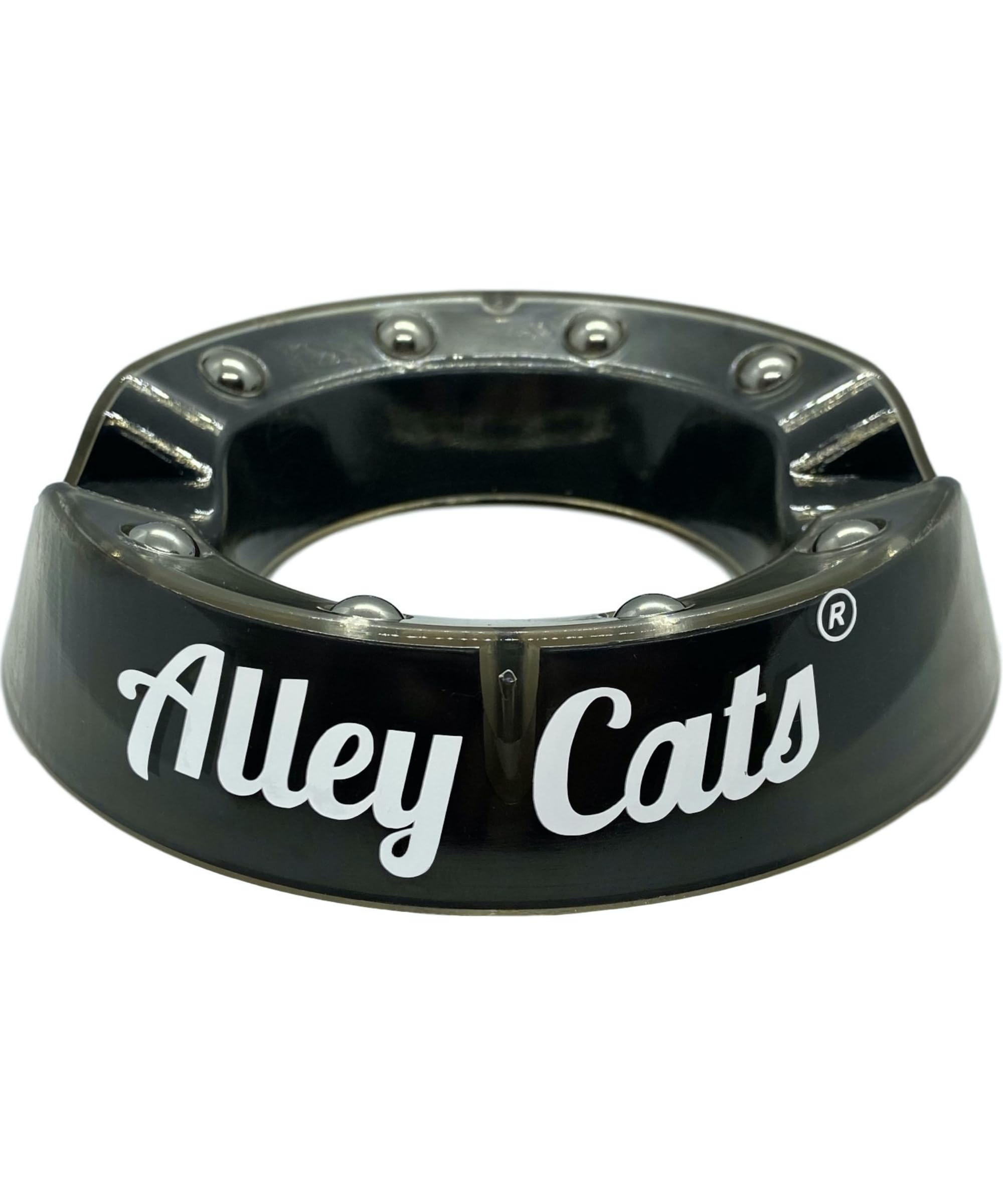 Alley Cats Bowling Ball Cup Stand | Ball Bearing Holder | Bowling Accessory Cleaner | Spinning Ready for Brunswick Storm Hammer and More | Ring Cleaning Display Rack | Bowling Ball Spinner Stand