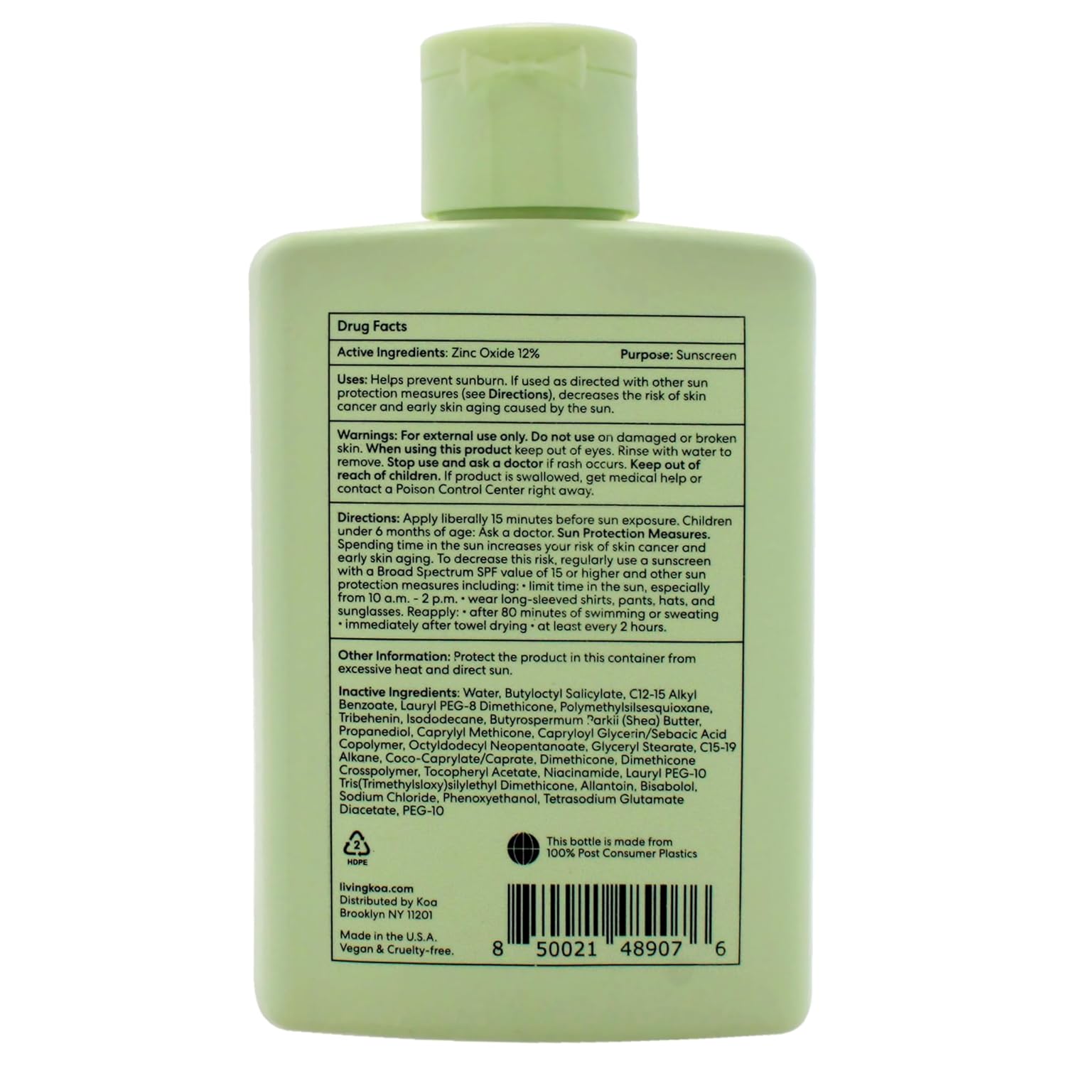 Body Mineral Sunscreen SPF 40 - Invisible by KOA for Unisex - 5.9 oz Sunscreen - Image 2