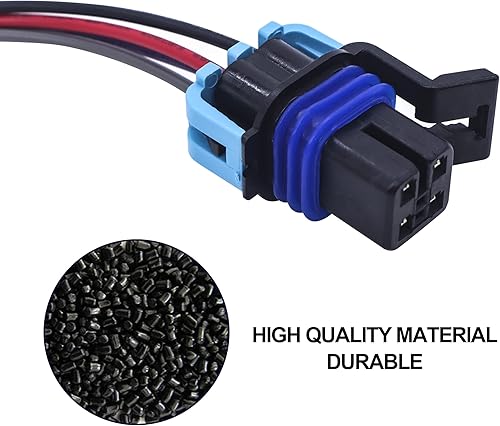 Miniatura 3 de HiSport Coleta eléctrica multiusos para bomba de combustible para sensor O2 Conector de arnés de cableado femenino de 4 vías Reemplazar