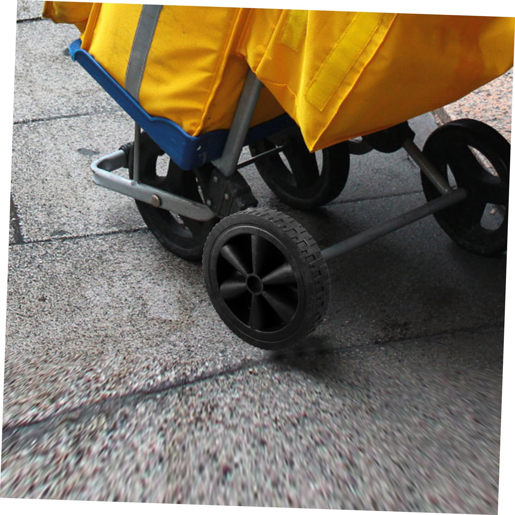 Alipis Ruote di Ricambio per Barbecue e Carrelli, 2 Pezzi, Plastica Nera, Alta Capacità di Carico, Resistenti All’usura, Installazione Facile