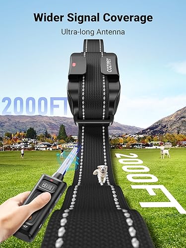Miniatura 4 de Collar de choque para perros con control remoto, collar de entrenamiento recargable para perros, collar de descarga eléctrica para perros de 60 a