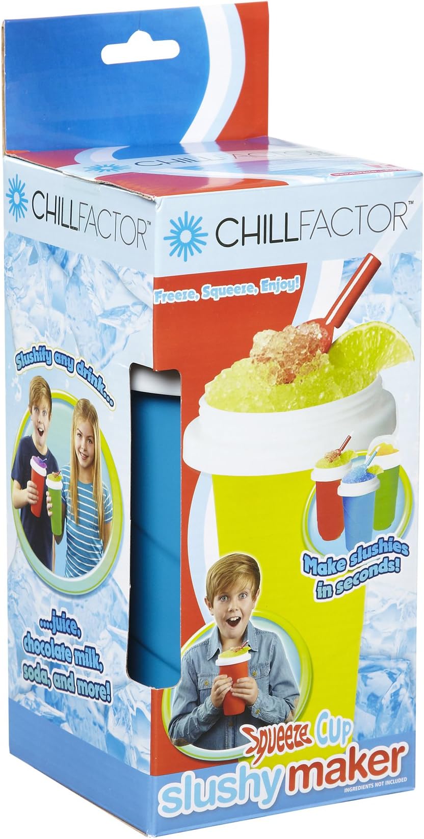 Chill Factor Squeeze Cup Slushy Maker (colours may vary)