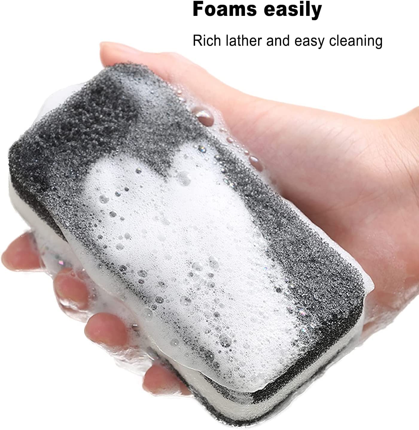 Esponja para lavar platos de cocina envueltas individualmente, almohadilla de estropajo a granel, sin olor, esponjas para lavar platos, toallitas para limpieza del hogar, platos, apartamentos de viaje