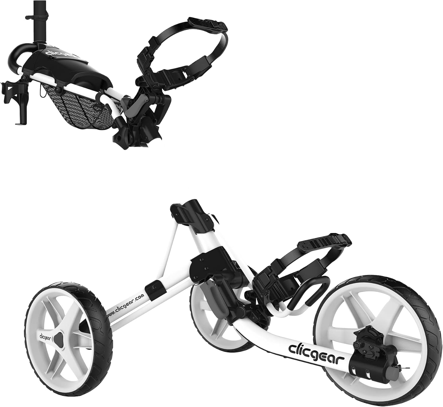 Clicgear Model 4.0 Golf Push Cart, 3-Wheel Foldable Walking Golf Cart