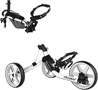 Vista 13 de Clicgear, modelo 4.0, carrito de golf para empujar, carrito de golf plegable de 3 ruedas para caminar
