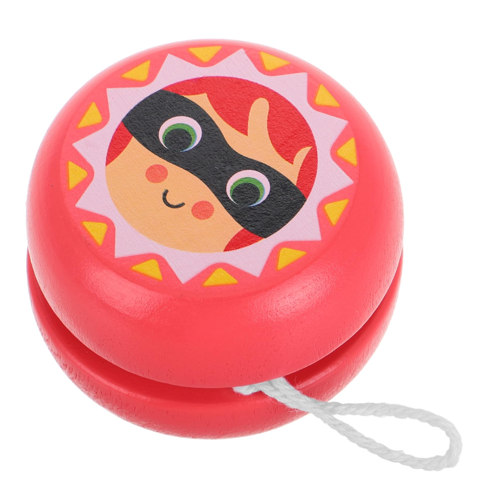 TOYANDONA Wooden for Cute Soldier Cartoon Pattern Ball Early Education Present for Developing Fine Motor Skills Pink Color for Beginners