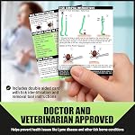 Tick Outil de suppression Kit pour les humains, les chats, les chiens et les animaux, 3 Tick Outils de suppression, petits & grand Tick Crowbars & Pinceaux en verre grossissant + Bandeaux de premiers soins & Essuie-glaces de nettoyage - Propriété canadienne
