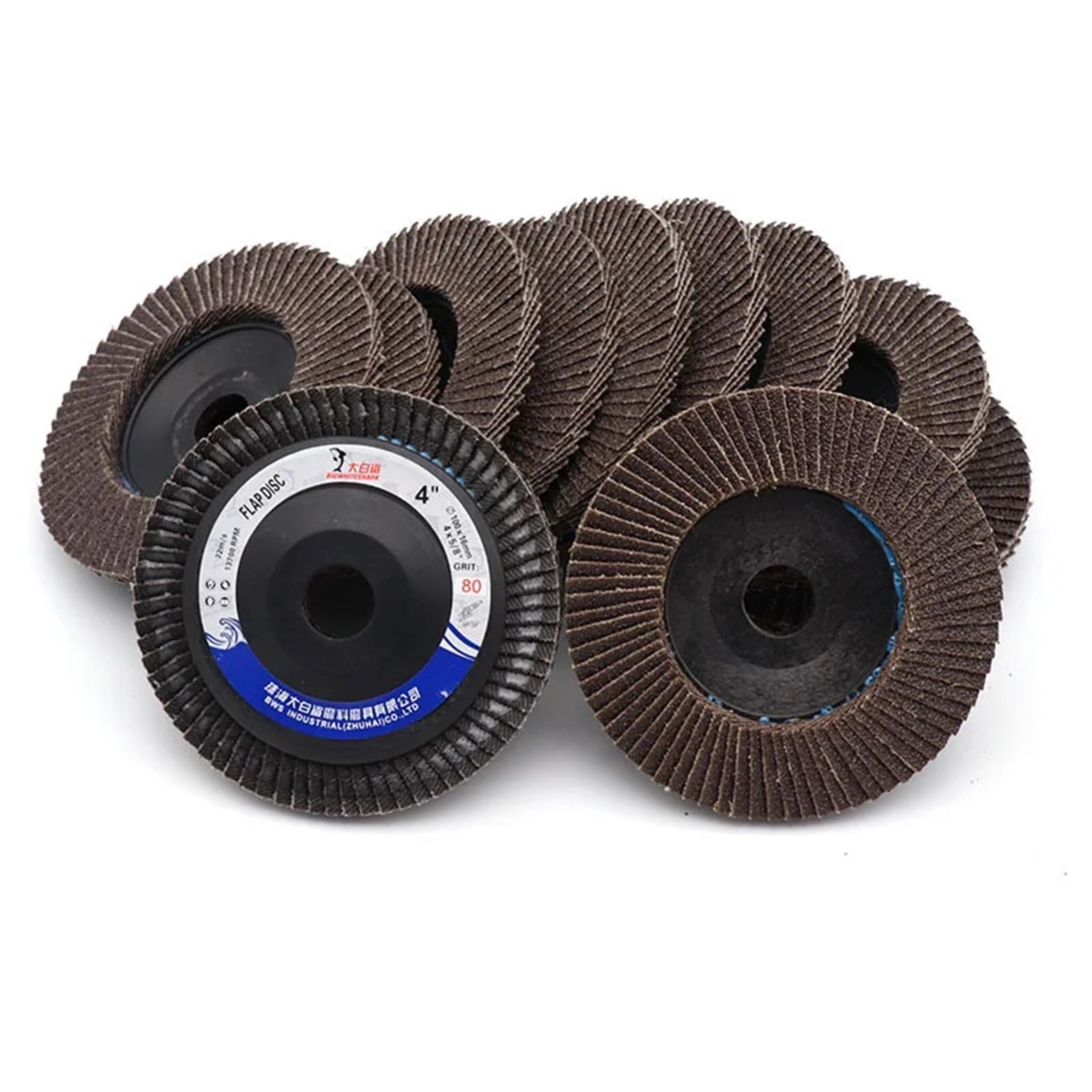 Tarcze listkowe szlifierki kątowej 5 szt. 4,5/5 "115/125 mm 40-120 Grit ścierne ściernice do szlifowania drewna metalowego(6.5,5 Inch 125MM)