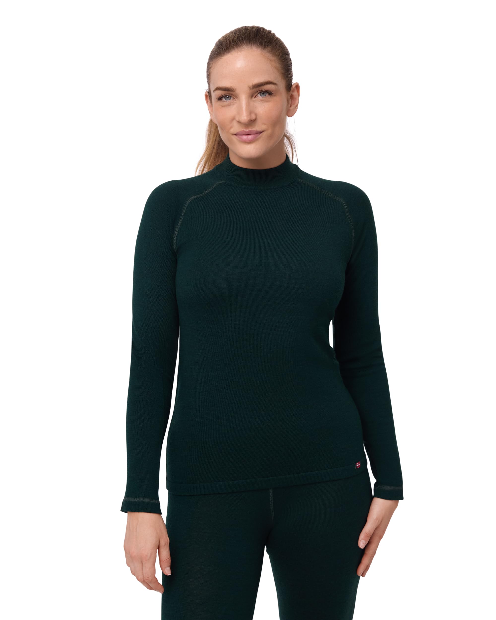 DANISH ENDURANCE Maglia Termica Donna in Lana Merino per Freddo Estremo, Manica Lunga, Intimo Termico per Sci, Trekking, Escursionismo