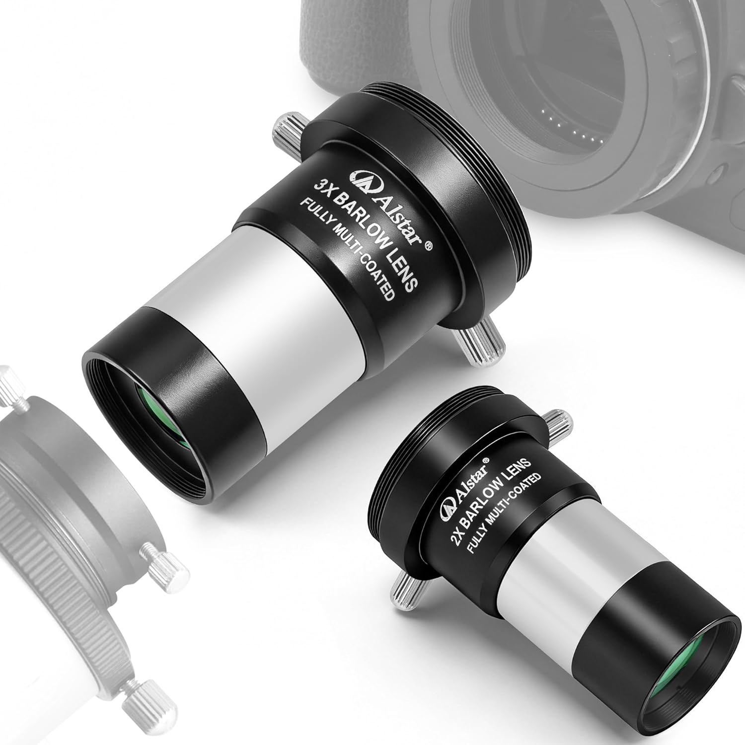 Alstar 1.25 inch 2X Barlow Lens - Bundle with - 3X Barlow Lens