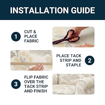House2Home Upholstery Tack Strip, 1/2 Inch x 10 Yard Roll, Great for Making Professional Edges on Furniture, Couch, Chair, and Sofa, Includes Instructions