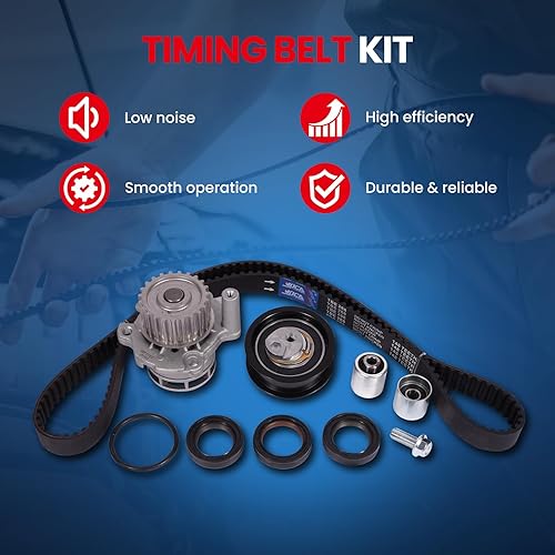 Miniatura 3 de MOCA Kit de correa de distribución y bomba de agua para Audi TT Quattro 2.0L y 05-09 para Audi A4 Quattro 2.0L y 07-10 para Volkswagen Eos 2.0L y