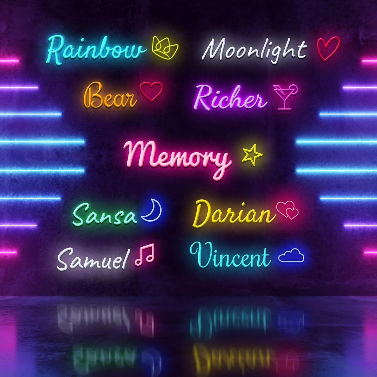 Custom Neon Signs,Personalized Neon Sign for Bedroom Wall Decor,Customizable Wedding and Birthday Party Decorations Gift
