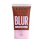 NYX PROFESSIONAL MAKEUP Bare With Me Blur Skin Tint Foundation Make Up with Matcha, Glycerin & Niacinamide - Deep Bronze