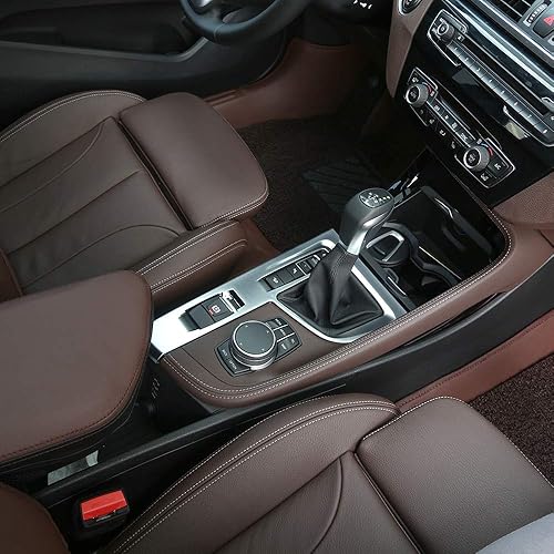 Miniatura 4 de YIWANG Cubierta de panel de cambio de engranajes de plástico ABS Accesorios de coche para BMW X1 F48 20i 25i 25le para conducción izquierda 2016+