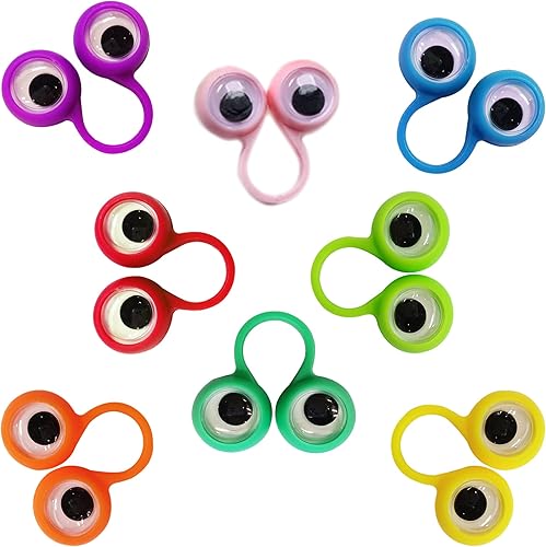 Miniatura 3 de Marionetas de dedo para ojos, marionetas de dedo de ojo googly, anillos de marionetas de dedo de ojo, juguete para niños, recuerdo de fiesta,
