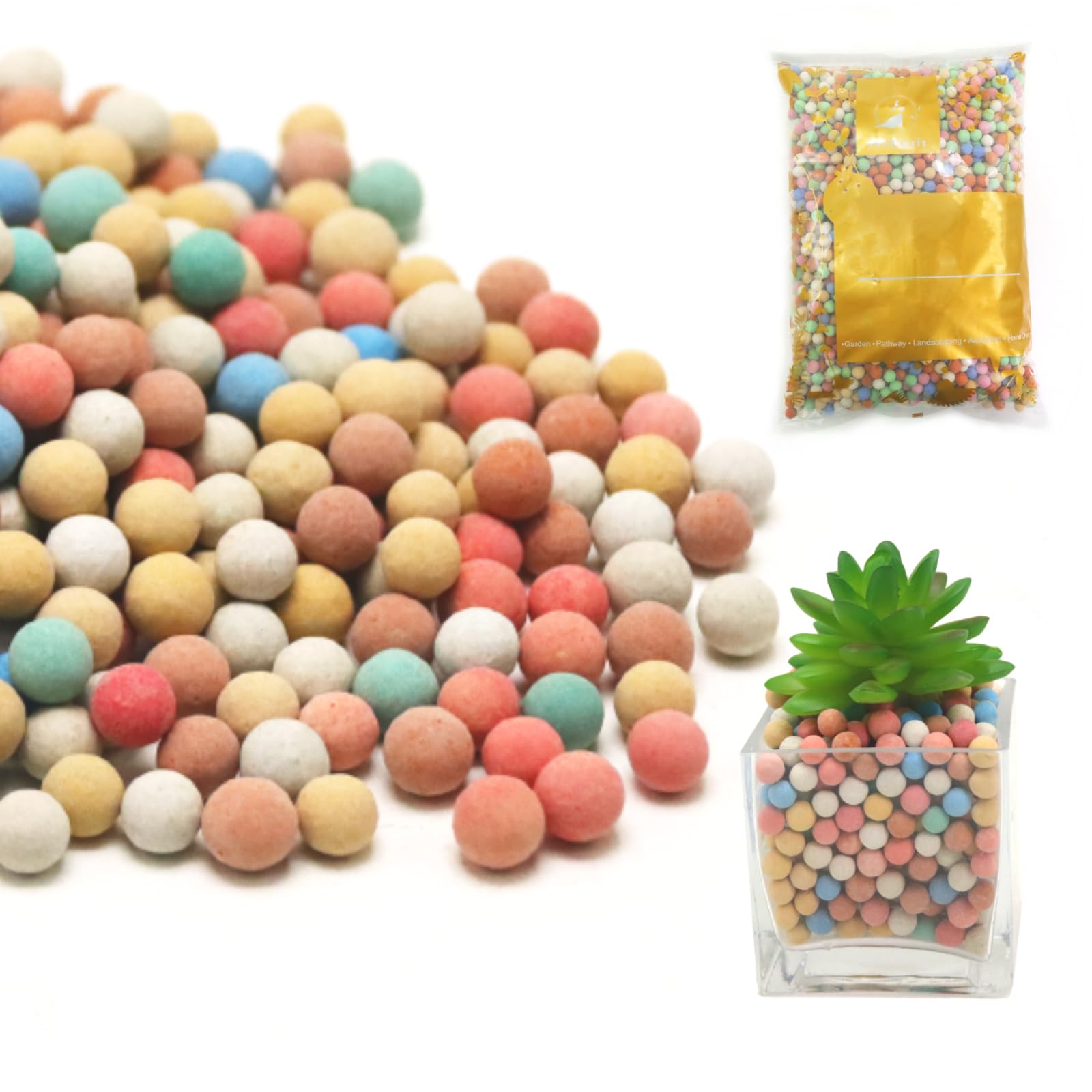 10LB Leca Clay Pebbles, 9-12mm Lightweight Expanded Clay Aggregate for Hydroponic Growing, Premium Grow Media for Orchids, Aquaponics Plants and Horticultural Drainage, Natural