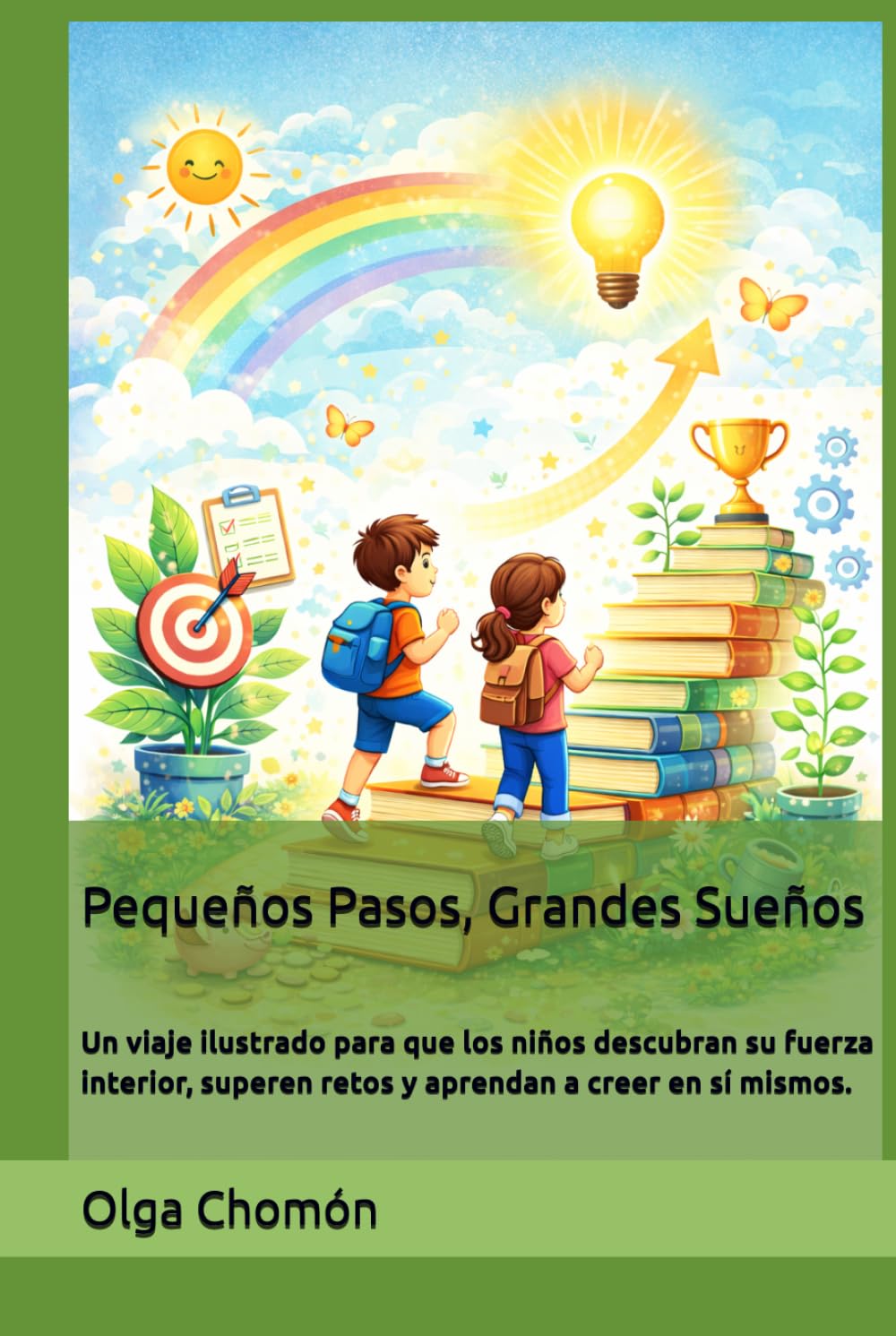 Pequeños Pasos, Grandes Sueños: Un viaje ilustrado para que los niños descubran su fuerza interior, superen retos y aprendan a creer en sí mismos.