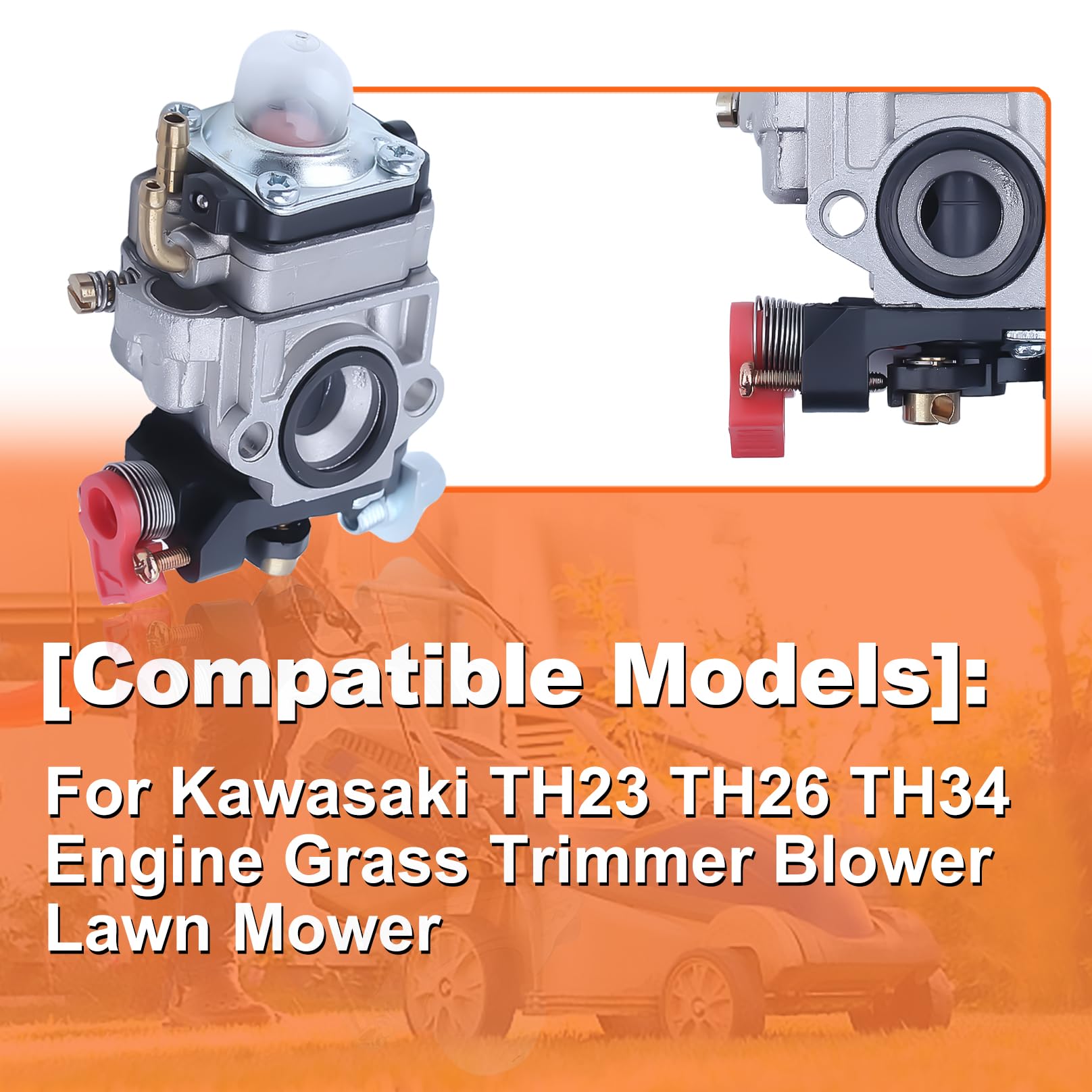 Amazon.com: Mtanlo Carburetor For KAWASAKI TH23 TH26 TH34 23cc