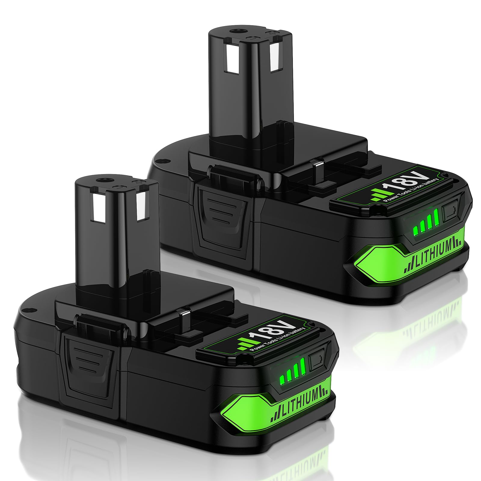 Bonacell 2Pack 3.0Ah Replacement for Ryobi 18V Battery