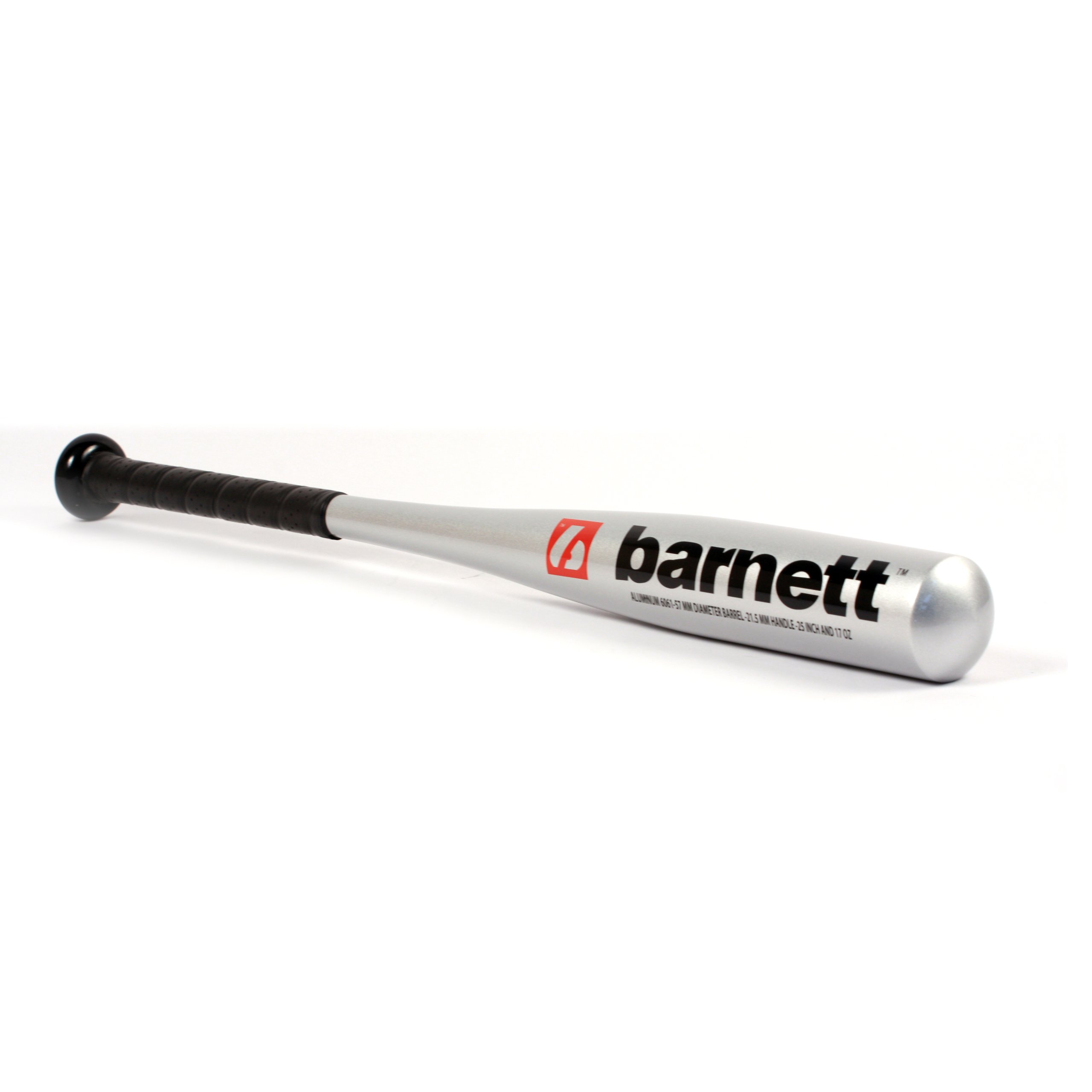 BARNETT T-Ball - Mazza da baseball in alluminio, misura 63,5 cm, metallo argentato