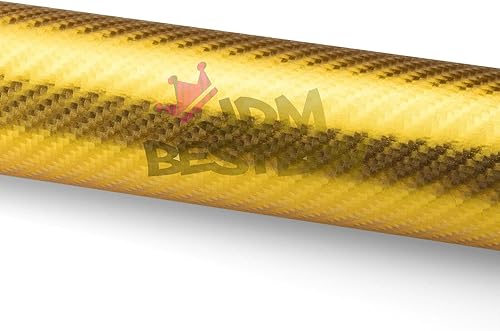 Miniatura 3 de Adhesivo de vinilo con textura de fibra de carbono 4D, diseño cromado, película autoadhesiva de liberación de aire, muestra de 4 x 8 pulgadas (3.9 x