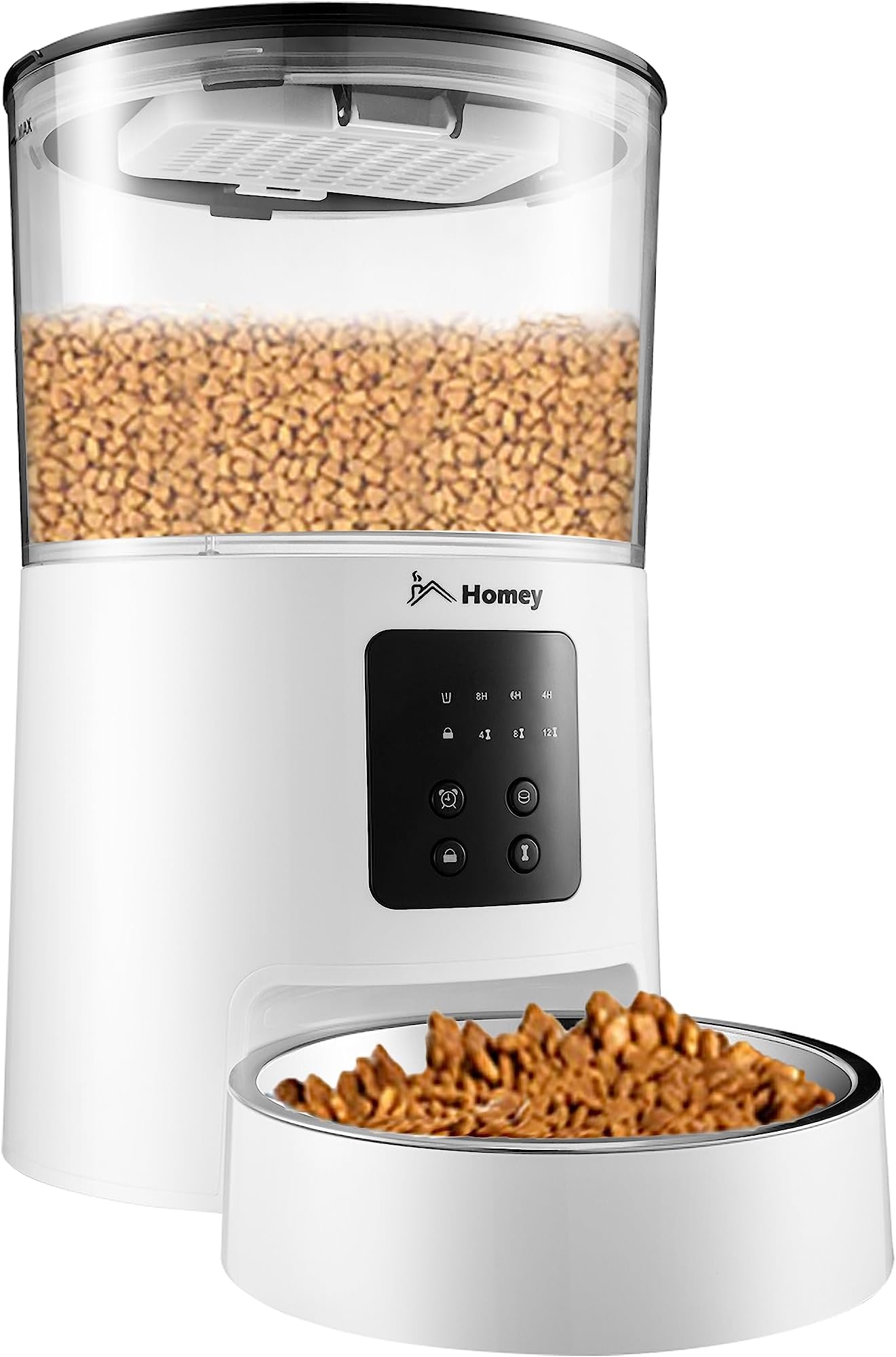 Homey Automatic Pet Feeder For Cats and Dogs 4L Large Capacity, Programmable Food Dispenser with Timers and Portion Control
