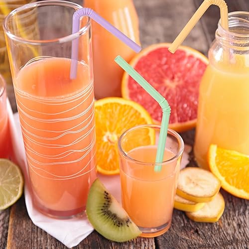 Miniatura 5 de Hushee 500 pajitas de plástico desechables a granel, pajitas morandi de plástico desechables de plástico, palitos para revolver jugos y bebidas