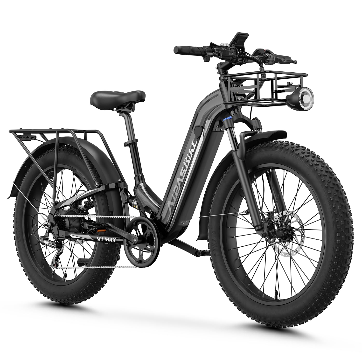 Aipas M1 Max/M2 Max Electric Bike for Adults, 26"x 4" Fat Tire Ebike