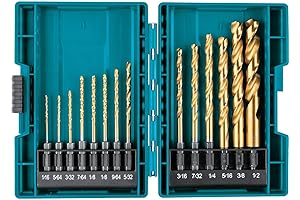 Makita B-65399 Impact Gold - Juego de 14 brocas de titanio para...