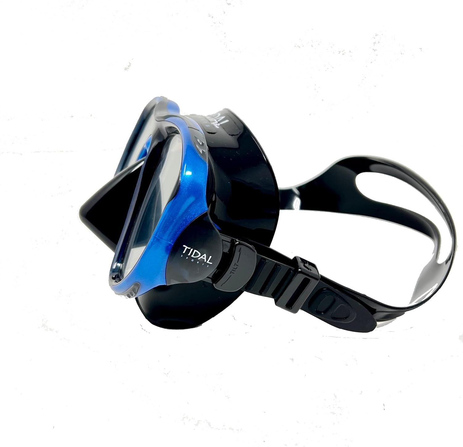 Tidal Mask - Advanced Anti Fog Diving Mask for Scuba Diving, Snorkeling, and Swimming. Wide-Angle Tempered Glass Lens. Best Anti Fog Scuba Mask, Snorkel Mask, Dive Mask for Adults. (Blue / Black) : Sports & Outdoors