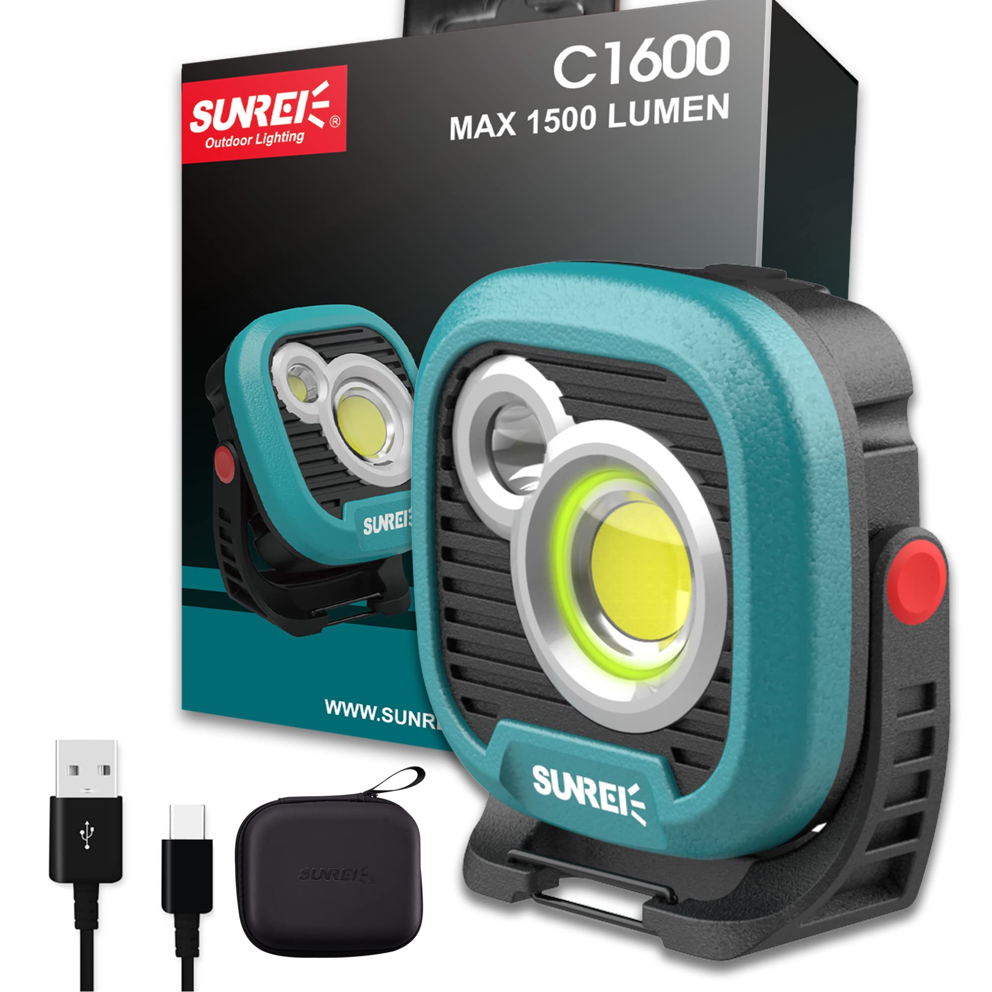 LED Rechargeable Magnetic Work Light SUNREI Mechanic Light Power