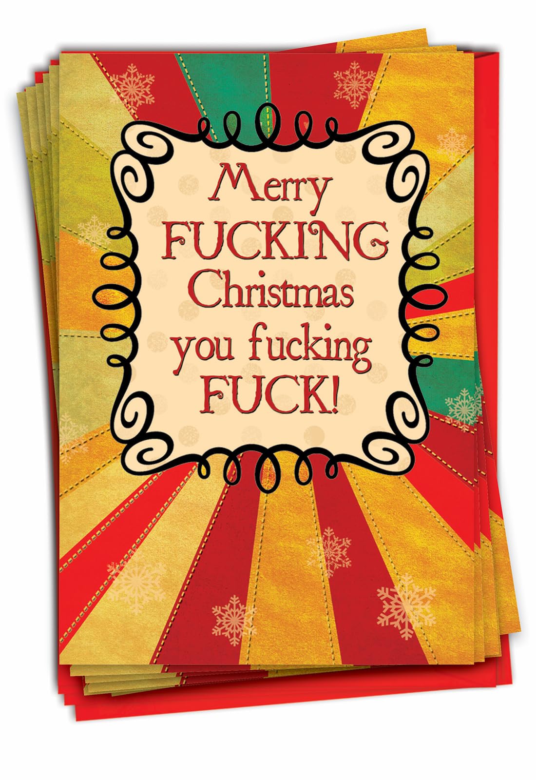 Feliz Navidad – papel tarjeta de Navidad EFFIN, color 12 Christmas Card Pack (SKU:B1243) 12 Christmas Card Pack (SKU:B1243)