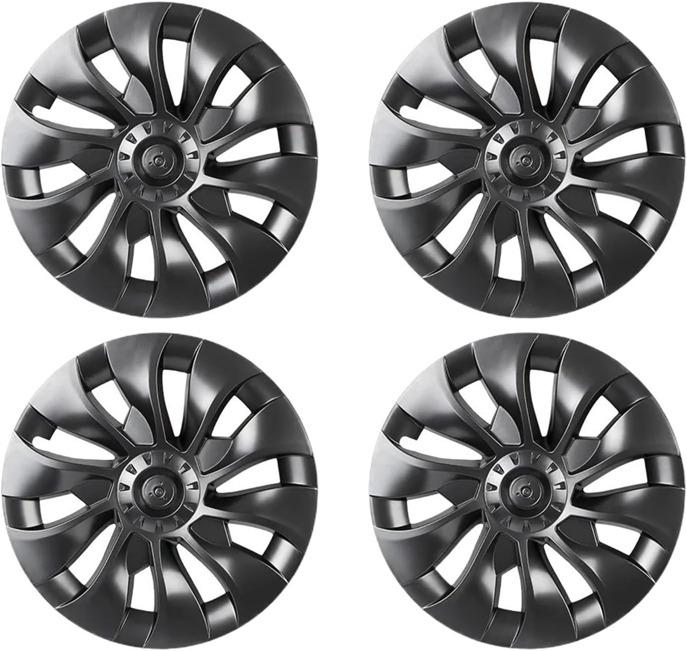 Car Hub Cap, Compatible for Tesla Model 3 2016-2022 2023 Wheel Hubcap 18 Inch Full Cover Protector Decorative Parts Automotive Accessories (Color : Gray Without Logo)