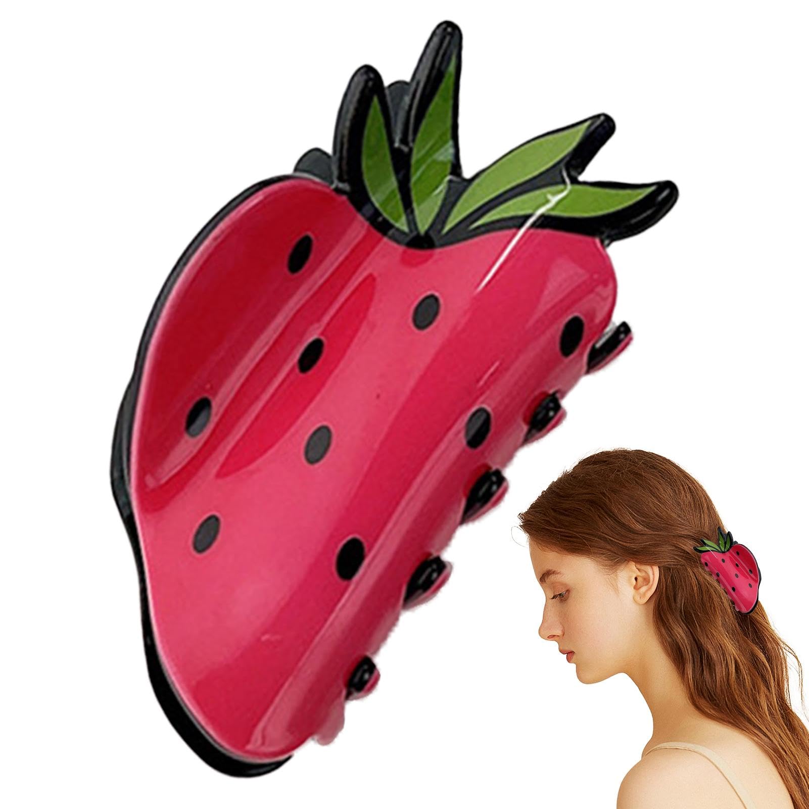 Obst-Haarspangen – Lustige Krallenklammern In Fruchtform, Starke Halterung Für Dünnes Bis Dickes Haar, Süße Accessoires Für Pferdeschwanz & Co.