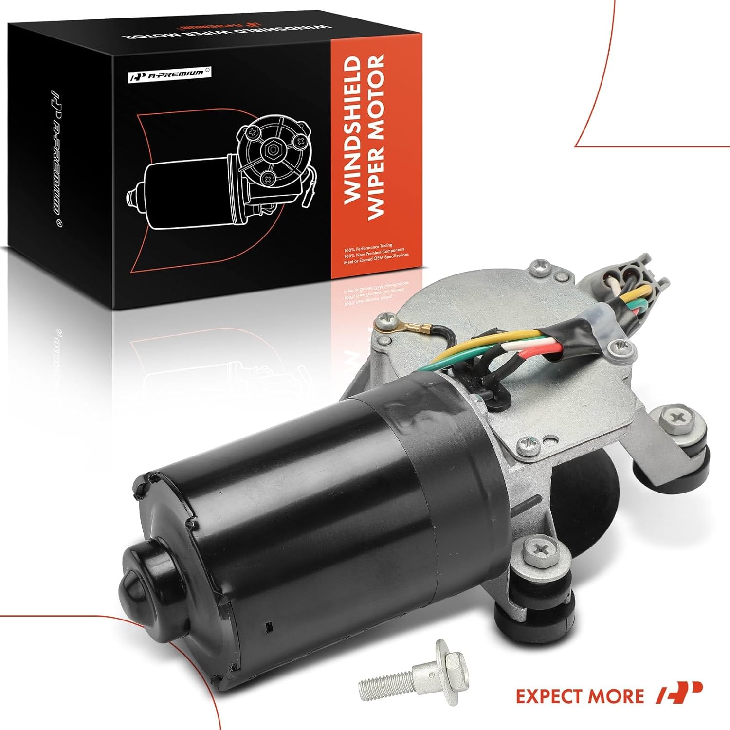 A-Premium Front Windshield Wiper Motor Compatible with Toyota Land Cruiser 1998-2007 & Lexus LX470 1998-2007, 5-Pin, Replace# 8511060270, 8511060300