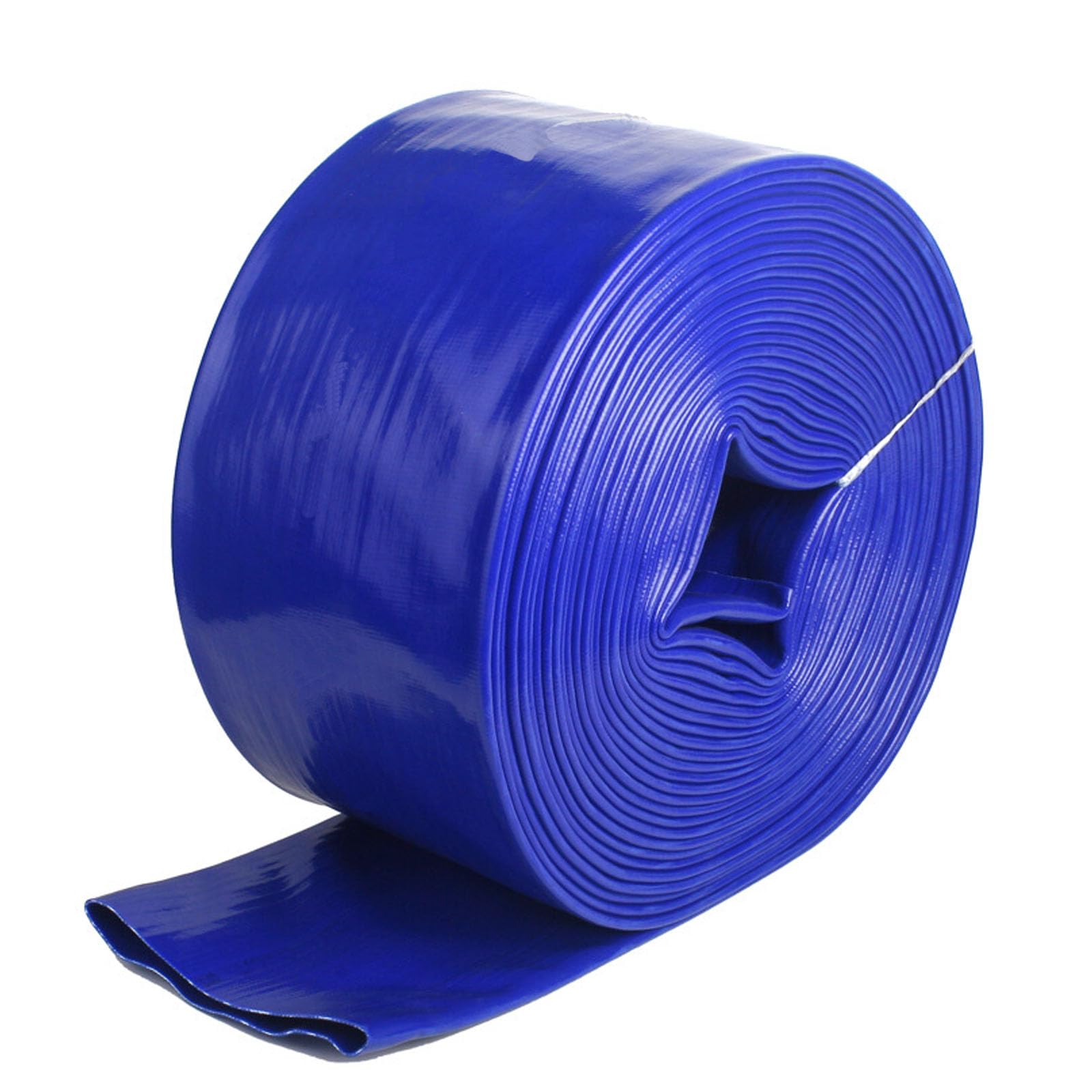 Pool Backwash Hose, Lay Flat Discharge Water Hose for Submersible Pump Ponds Pools Hot Tubs Multiple Sizes(50m,1.2-inch)