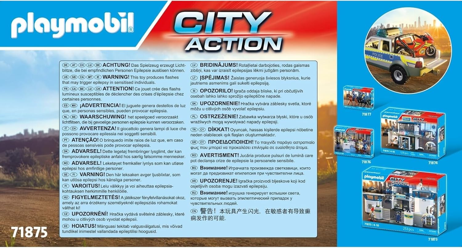 Playmobil Police Chase with Pick-Up Truck