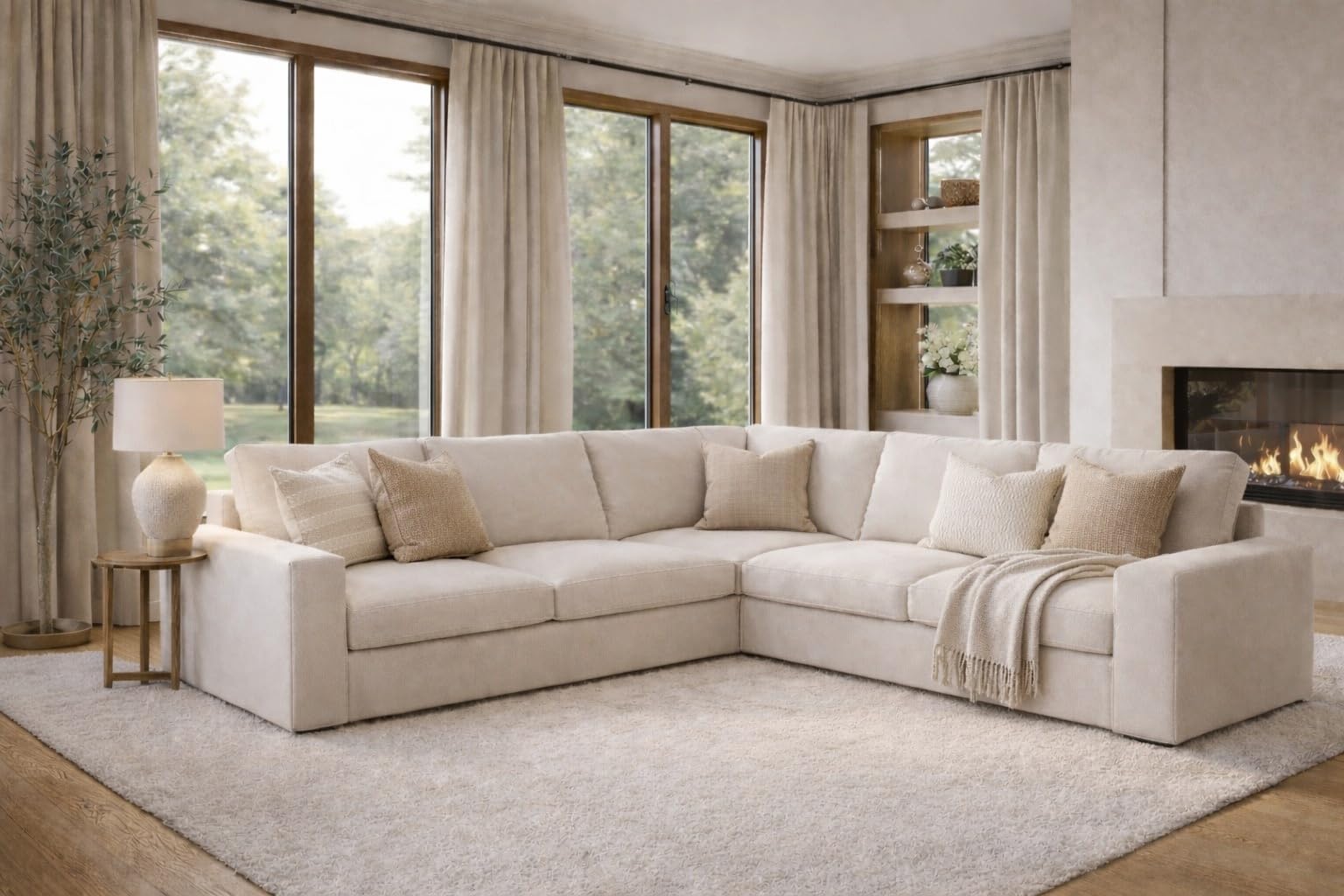 Amazon.com: The Durable Cotton Kivik Sectional 5 Seat Sofa Cover