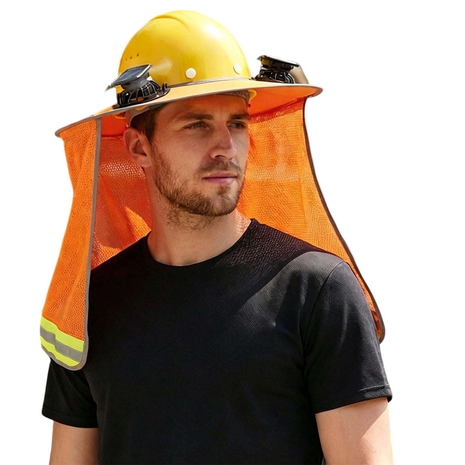 Chapeau de soleil randonnée en polyester léger et ventilé avec bords réglables recharge USB