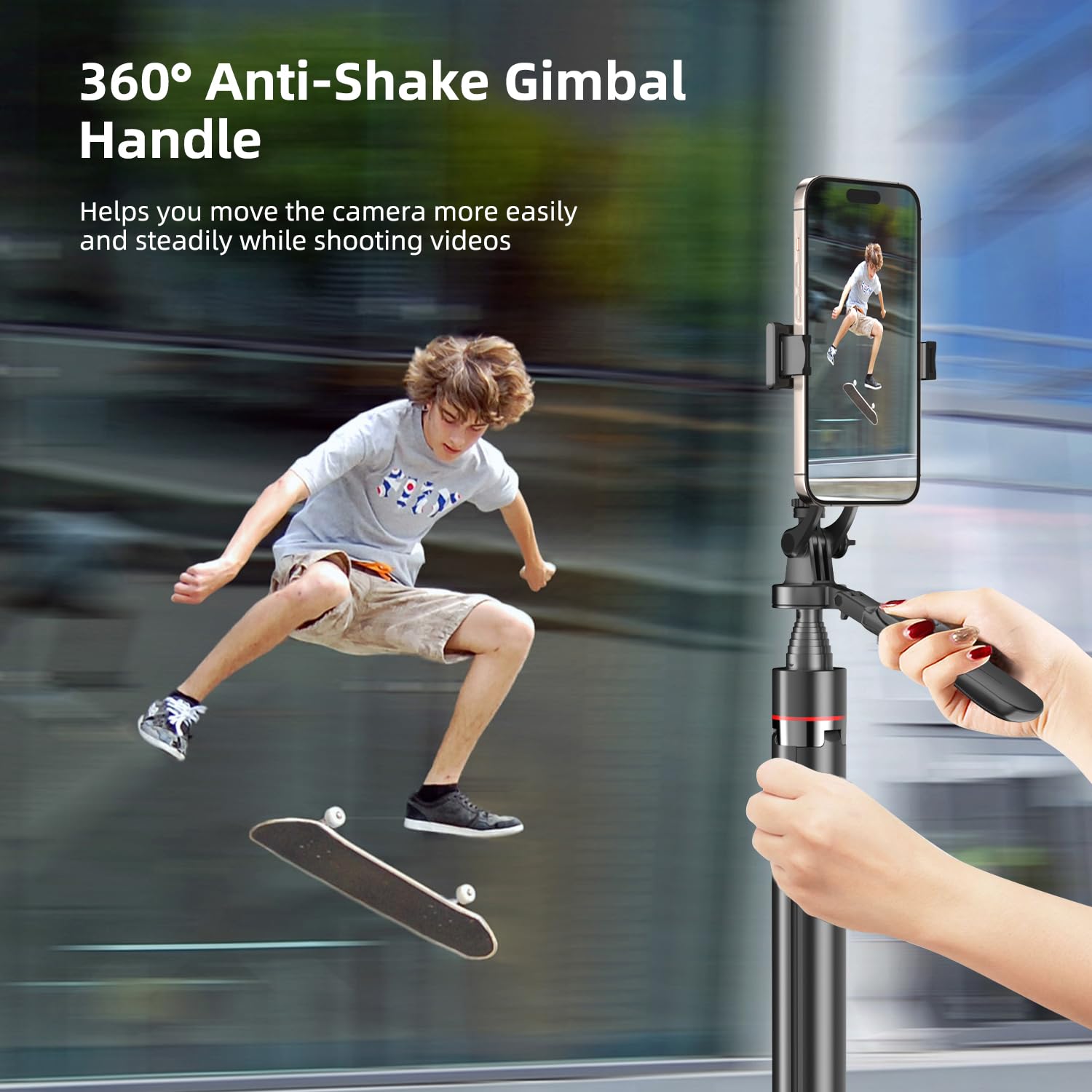 Mobilife 71" Selfie Stick Tripod Auto Open 360 Degree Rotating — Amazon image 3