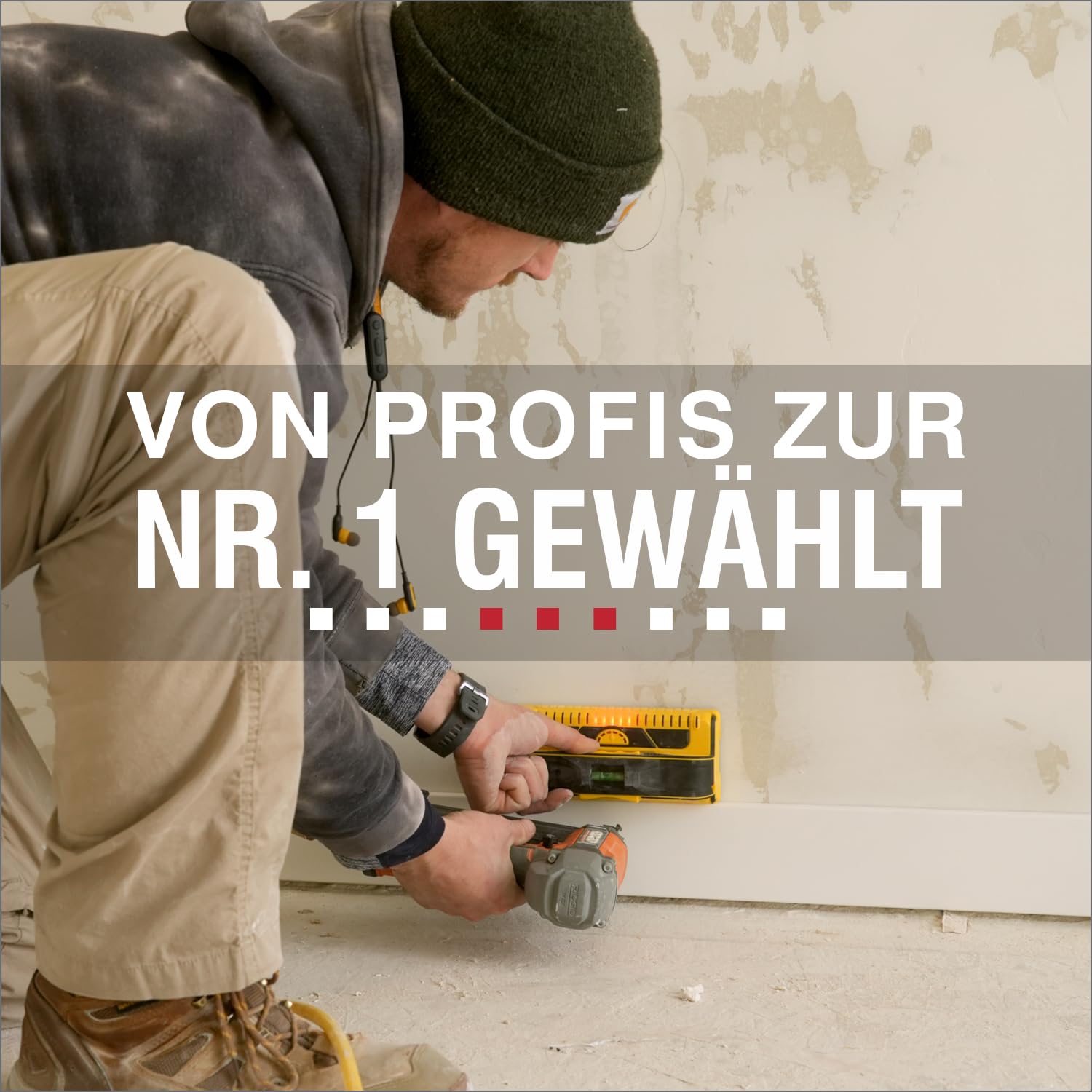 Franklin Sensors ProSensor M210 Professioneller Balkenfinder mit 13-Sensoren für höchste Genauigkeit, erkennt Holz- und Metallbolzen mit unglaublicher Geschwindigkeit, gelb