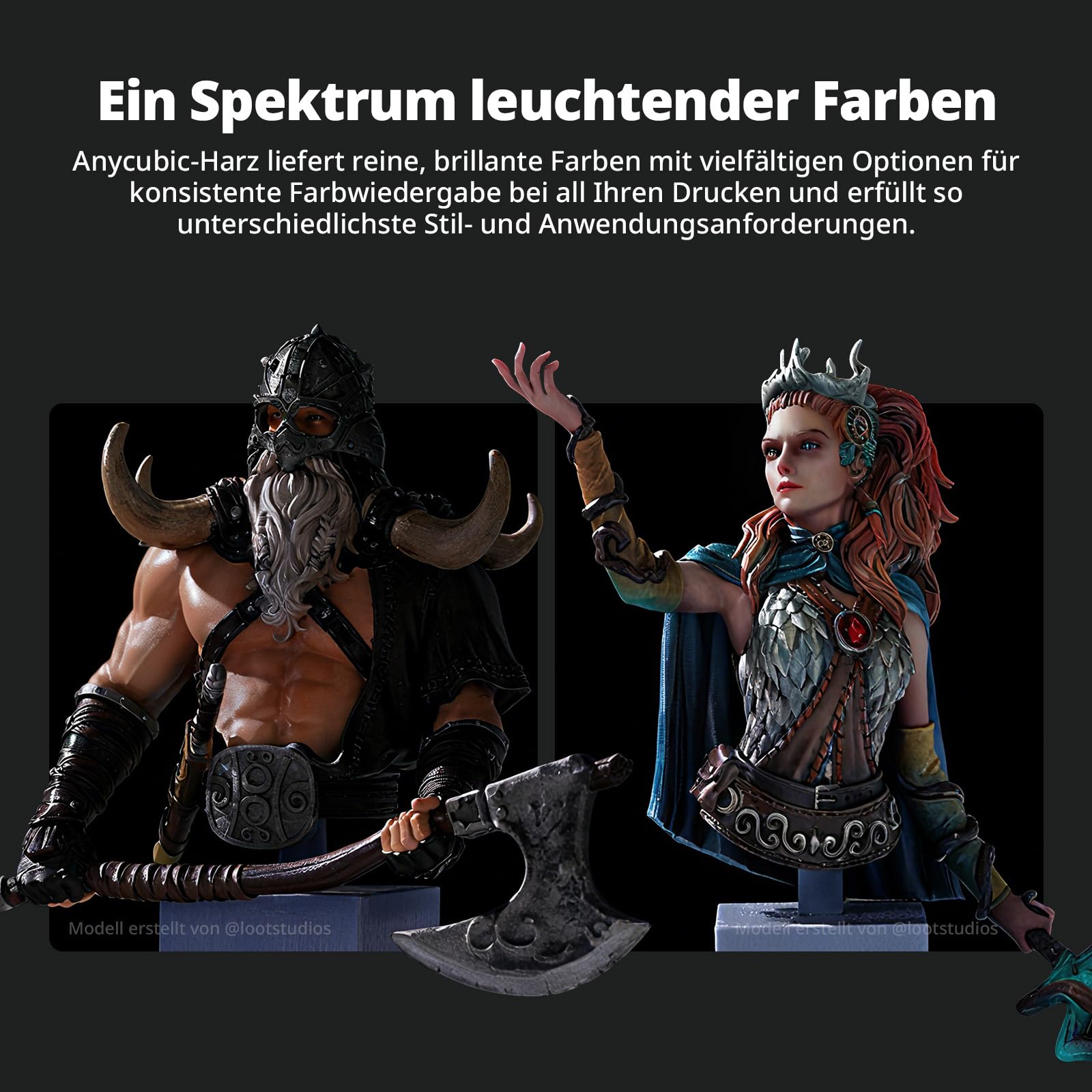 ANYCUBIC 3D Drucker Resin, UV 405nm Standard Rapid Photopolymer Resin, mit Hoher Genauigkeit und Schneller Aushärtung und Hervorragender Fließfähigkeit für den LCD DLP 3D Printer (Grau, 1kg, 4pcs)