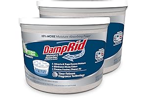 DampRid Moisture Absorber Bucket - Say Goodbye to Basement Musty Odor