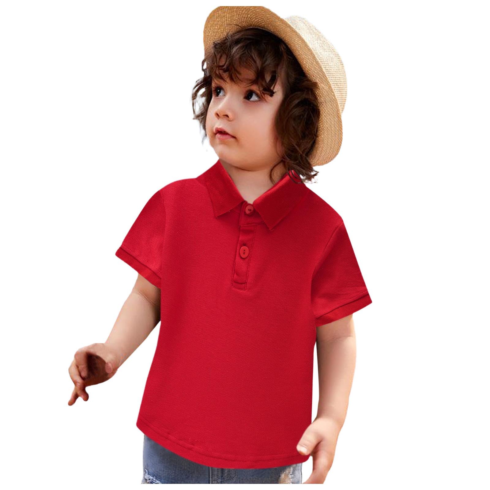 Polo para niños Camisa escolar verano monocolor negro camisas niño manga corta transpirable camisetas niños básico suave top chica ropa divertida regalos camisetas escolares