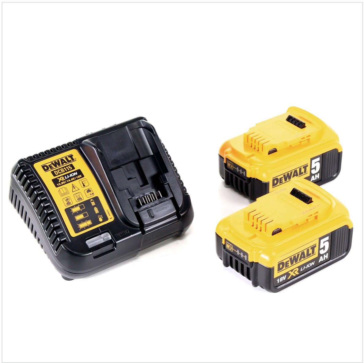 DEWALT Taladro Percutor sin Escobillas XR 18V, 95Nm, portabrocas 1,5-13mm, 3 Velocidades, Incluye 2 Baterías Li-Ion 5Ah, Cargador, Empuñadura, Maletín TSTAK, DCD996P2-QW