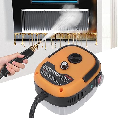 Miniatura 4 de Limpiador de vapor de alta presión de 2500 W, máquina de limpieza de vapor de mano con tanque de revestimiento de metal para cocina de automóvil