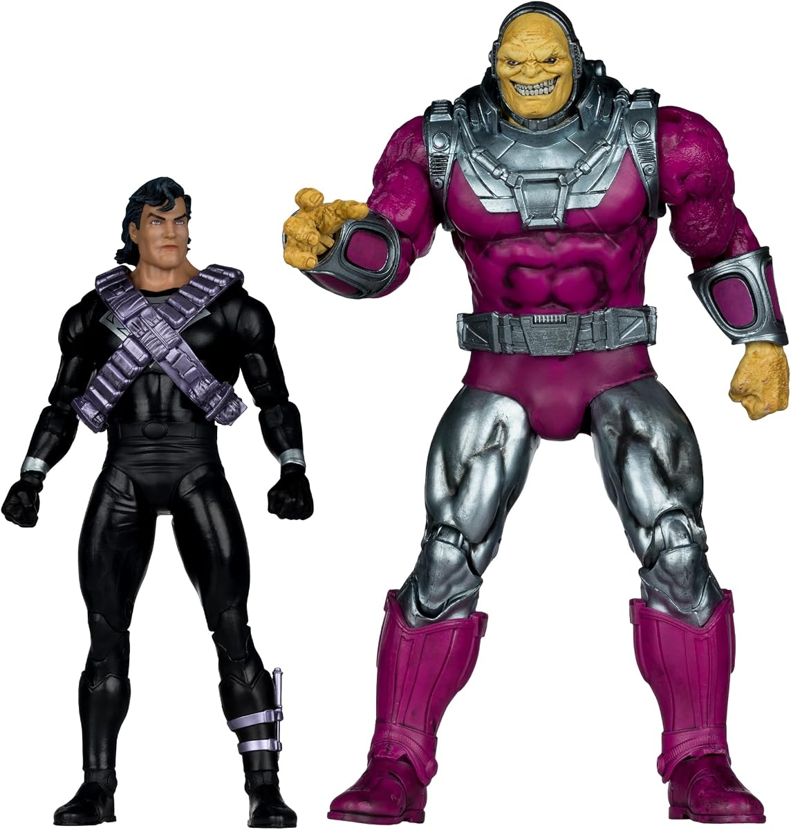 DC Multiverse Superman vs Mongul 2pk (Return of Superman) 7in Action Figure and Mega Figure | DC Multiverse Return of Superman 7 Inch Action Figure 2-pack - Superman vs Mongul