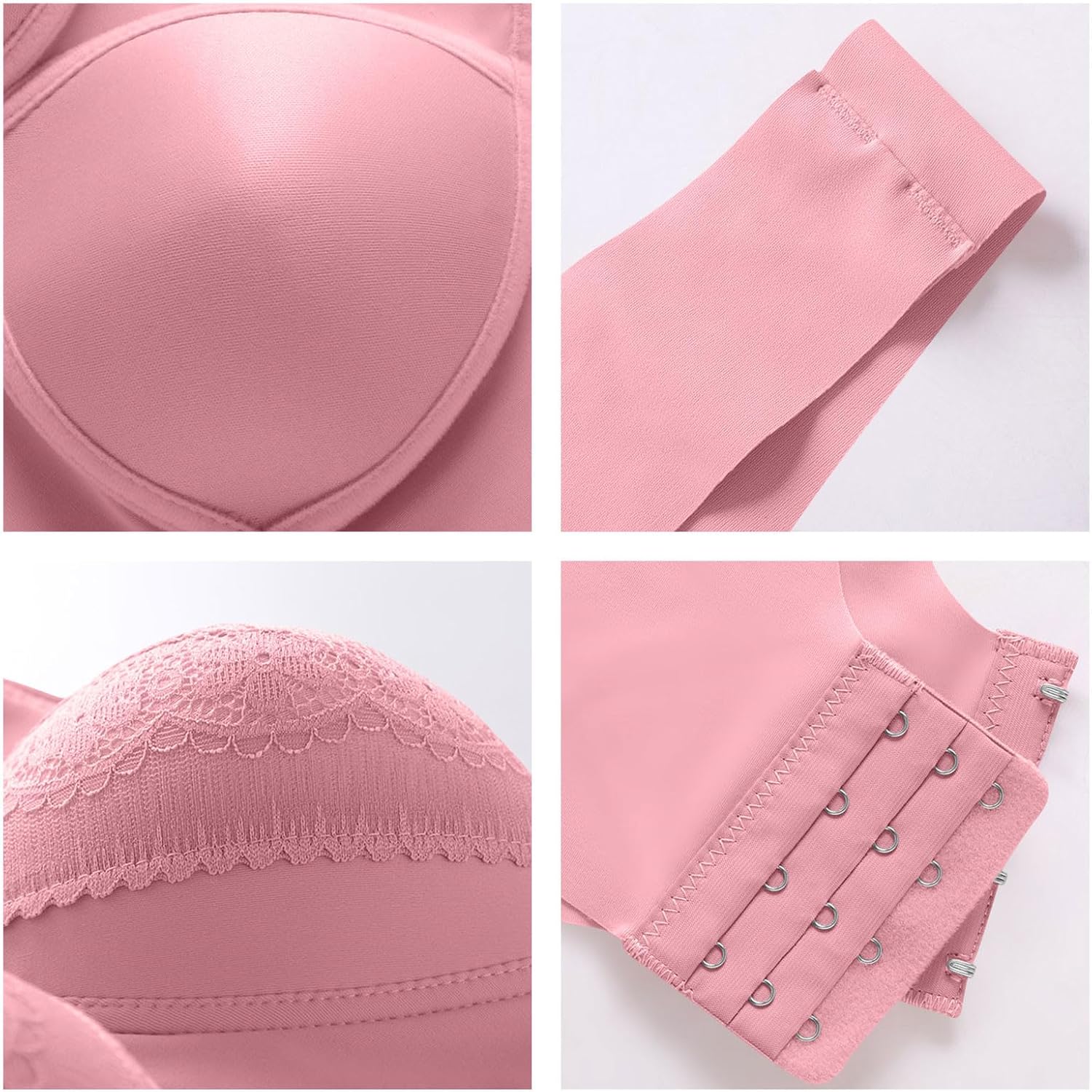 Womens Comfortable Bras Wireless Bras Push Up Bralettes Scalloped Mesh Bras Seamless Tshirts Bras Everyday Bras