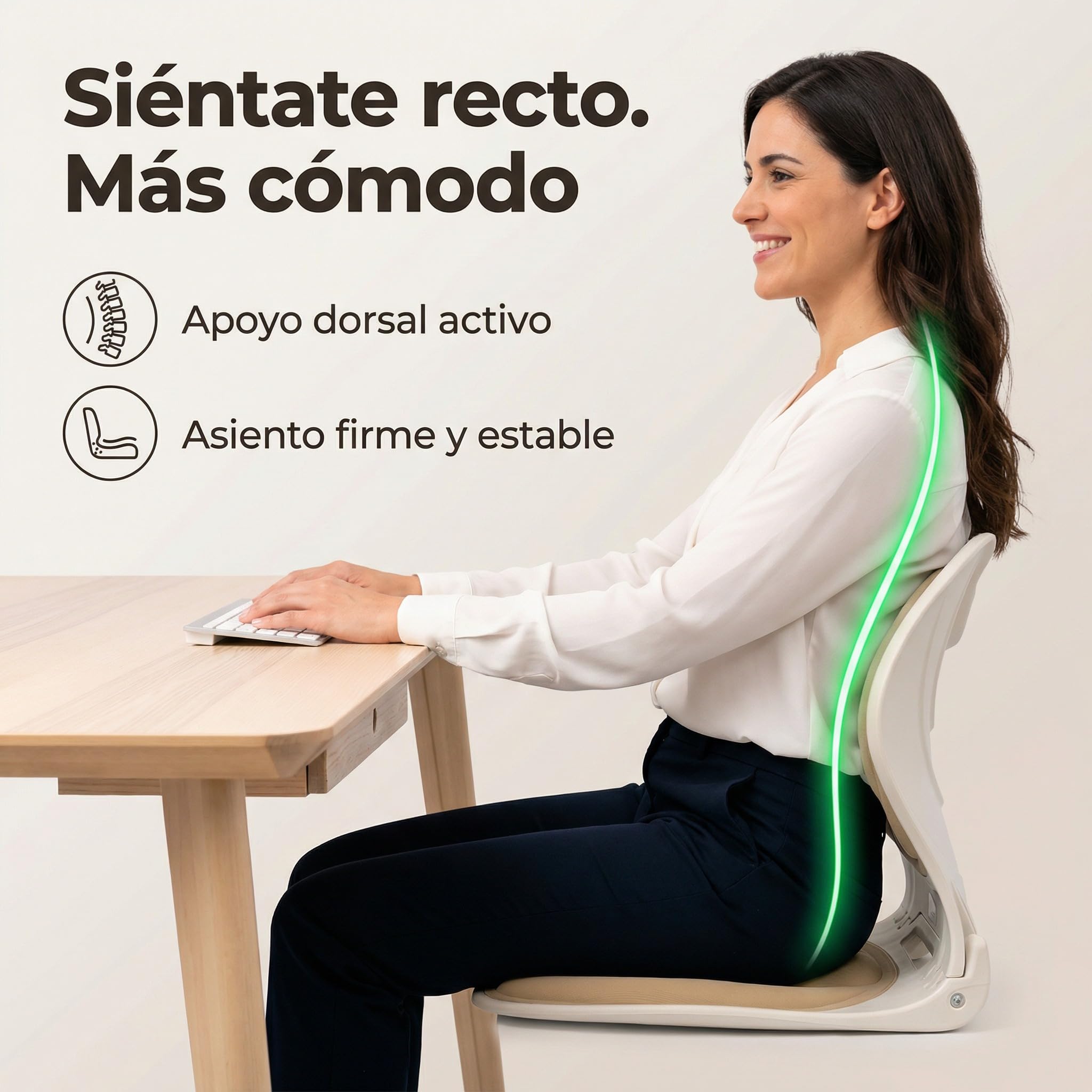 Siège Pliable avec Dossier Premium 200 kg · Support Intégré et Base Stable · Léger et Portable 1,15 kg · Mousse ou Gel · Idéal pour Bancs, Gradins et Extérieur (Mousse Rembourrée, Beige)